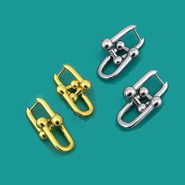 earrings designer for women 18k gold studs hoops wholesale Jewellery anniversary gift for woman 5 styles earing 3 colours options set gift