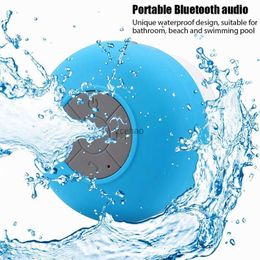 Bookshelf Speakers Mini Bluetooth Speaker Waterproof Bathroom Audio Wireless Shower Speakers RGB Light for Phone Soundbar Hand Free Car Loudspeaker