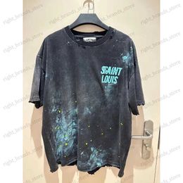 Men's T-Shirts 23SS Japanese style Saint Michael Vintage Loose Oversized Retro Summer Tee Tops T shirt For Men Clothing T240117