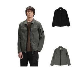 Men's Jackets New Cp Spring and Autumn British Youth Trendy Loose Shirt Jacket with Cardigan Lapel Clothing