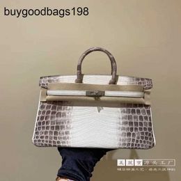 Himalayans Bags Himalayans Handbags Genuine Leather Designers Handmade Crocodile Skin Bag 30cm Womens Large Handbag the Same