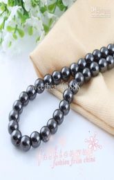 mic sell 240pcs lot 8mm high power magnetic hematite round bead beads diy1236106