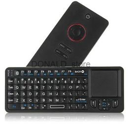 Keyboards 2.4Ghz Mini Wireless Keyboard With Touchpad Mouse Combo And Handheld Remote Control for Android TV Box IPTV HTPC PC J240117