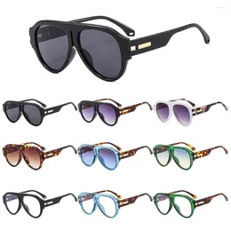 Sunglasses Gradient Lens Round Frame Vintage Futuristic UV400 Protection Sun Glasses Eyewear Beach/Travel/Streetwear