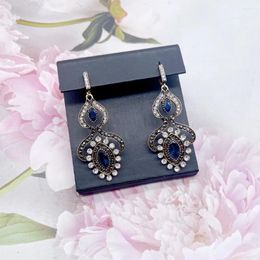 Dangle Earrings Neovisson Vintage Bohemia Long Drop Earring For Aristocratic Women Turkish Crystal Wedding Jewelry Bride Gift