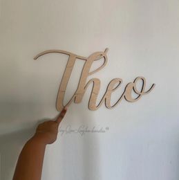 Personalized custom production large size Personalized Wooden Name Sign Wood Letters Wall Art Decor for Nursery or Kids Room 240116