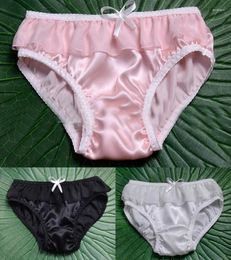 Underpants 2024 Silk Panties Male Trigonometric Plus Size Health Care Breathable Underwear Men Jockstrap