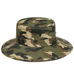 Ball Caps Cool Stylish Sun Protection Sweat Absorbing Boonie Hat Male Bucket Cap Printed For Riding