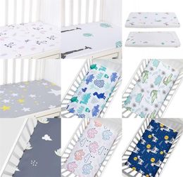 Newborn Baby Fitted Crib Sheets13070 cm Cartoon Print Bed Sheet Baby Bed Mattress Covers for Unisex Baby Boys Girls 2551 Q22487919