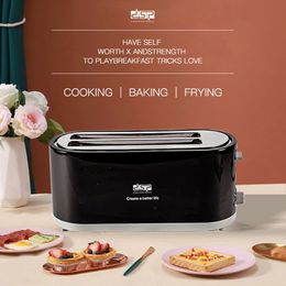 Toaster DSP 1400W Toasters Oven Baking Kitchen Appliances Breakfast Bread Sand Maker Fast Safety 240116