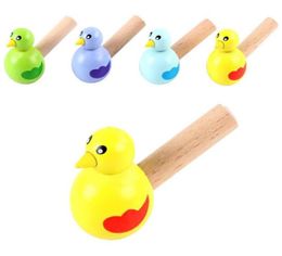 Colourful Drawing Whistle New Bath Toy Wood Bird Whistle Bathtime Musical Toy Kid Early Instrument Educational Children Gift9576350