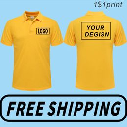 Summer Thin Short Sleeves Polo Shirt Casual Top Custom Printed Embroidered Text Versatile Breathable Shirt Unisex 240116