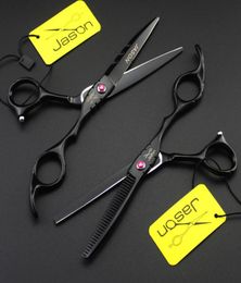 321 55039039 16cm Brand Jason TOP GRADE Hairdressing Scissors 440C Professional Barbers Cutting Scissors Thinning Shears H1687737