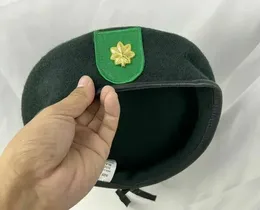 Berets Us Army 9th Special Forces Group Blackish Green Beret Major Military Reenactment