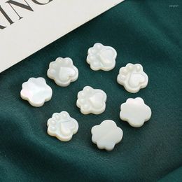 Charms 1pcs 10mm Natural Mother Of Pearl Shell Dog Shaped Loose Spacer Beads For Jewelry Making DIY Necklace Earrings Accessories