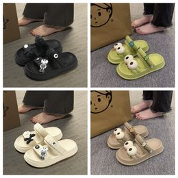 2024 New sandals soft Women Summer EVA Thick bottom anti slippers home furnishings Odourless feet outdoors indoors Two pronge shoes EUR 35-40