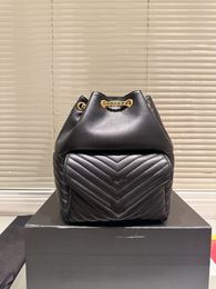 Designer Quilted Craft Bucket Bag Women's Handbag Drawstring Backpack Luxury Chain Shoulder Bag Shoulder Top Handle Bucket Bag Highs Quality Crossbodys Bag