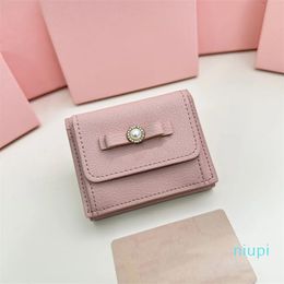 Designer -wallets purse woman Red Bag Bags flip-top zippers Pink leather bags hand women luxurys card