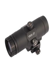 Tactical 3X Magnifed VMX3T Sight Hunting Rifle 3X Magnifier with Switch to Side QD Mount for Holographic Red Dot Scope4127888