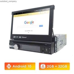 New Autoradio 7" Android 10 Quad Core 2G+32G Universal Single 1Din dvd Audio Stereo GPS Navigation Radio Kits Car Multimedia Map USB