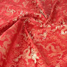 Shiny Jacquard Brocade Tissu Fabric for DressBlue Diy Sewing Patchwork Cloth Tela MaterialsSize 45cmX75cm 240116