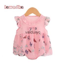 Sets Lawadka 3M 6M 9M Cotton+Mesh Baby Girl Bodysuits Summer Baby Wear Infant Jumpsuit Clothes For Girls Roupas Infantil 2022 New H240508
