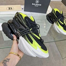 Balmaain Spacecraft Quality Mens Shock Top Designer Unicorn Shoes Increase Space Sneaker Thick Sole Lace Absorbing Up Couple GSSC