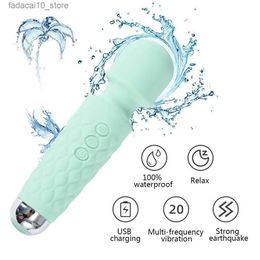 Other Health Beauty Items 20 Modes Strong Vibration Upgraded Mini Vibrator Usb Charging Handheld Wand Massager G-Spot Clitoris Vibrator for Women Q240117