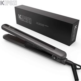 KIPOZI Professional Hair Flat Iron 2 In 1 Curler Adjustable Temperature Fast Heating Straightener Straightening 240116