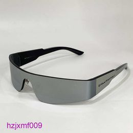 8si3 Sunglasses Mono Rectangle in Black Nylon Bb0041s Ladies Designers Silver Gradient Thick Lens Full Narrow Rectangular Mask Me