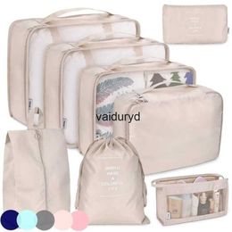 Storage Bags Waterproof Wash Bag Clothes Organiser Pouch 8 PCS Set for Travel Organiser Bags Accessories Luggage Suitcase k Bagvaiduryd