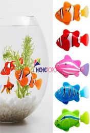 5 Pcs Set Robot Electronic Fish Swim Toy Battery Included Robotic Pet for Kids Bath Toy Fishing Decorating Act Like Real Fish 206314735