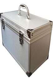 30x17x16cm Tool Case Aluminum Alloy Portable Outdoor Vehicle Kit Box Equipment Safety Instrument Case Suitcase Medicine Cabinet5036170