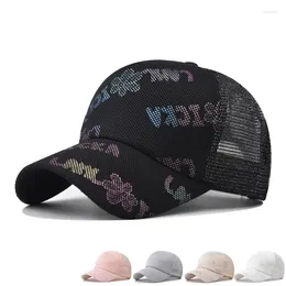 Ball Caps VACIGODEN Colourful Sequins Mesh Breathable Baseball Cap Men Women Fashion Change Colour Sun Hat Street Style Hip Hop Cool