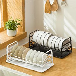 Kitchen Storage Lid Shelf Dish Rack Countertop Single Dishholder Plates Organizer Domestic Drying Cups Plate Display