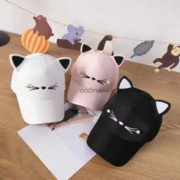 Ball Caps Fashion Cat Ear Hat Baseball Cap Cartoon Cotton Hat Outdoor Sport Cap Casual Sun Cap Cute Cosplay Hat YQ240117