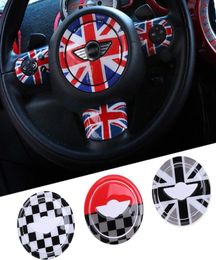 3D ABS StickerCar Steering Wheel For Mini Cooper Countryman JCW R55 R56 R60 Mini Cooper Accessories Car styling6245365