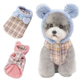 Dog Winter Clothing Thick and Warm Pet Coat Jacket Puppy Poodle Bichon Schnauzer Pomeranian Small Clothes Costume Apparel XS 240117