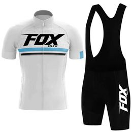 2023 fox teleyi Cycling Jersey Set Mens Road Bike Shirts Suit Bicycle Bib Shorts MTB Wear Maillot Culotte Cycling Clothing