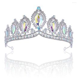 Hair Clips European And American Luxury Wedding Bride Rhinestone Alloy Crown Accessories Stage Tiara