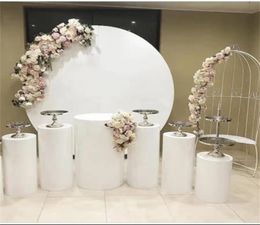 Grand Event Iron Circles Stand for Birthday Baby Shower Large Arches Backdrops Decor Round Cake Rack for Welcoming Stage Wedding D1435340