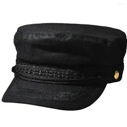 Berets Women Visor Beret Sboy Cap Paperboy Cabbie Painter Panel Hat For Winter Lady