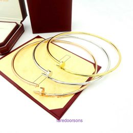 High quality Exquisite Carter jewellery Designer Necklace Collar Titanium Steel Simple Nail Red Stainless With Original Box