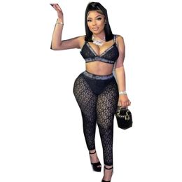 STYLISH LADY Letter Printed Fitness 2 Piece Set Women Sleeveless Crop Top and Skinny Pant Suits 2024 Summer Sexy Club Outfits