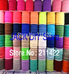 Whole 60colors FOE Fold Over Elastic 50 Yardsroll 15cm Foldover elastic Headband Hair Ties YOU PICK 1 Color6417442