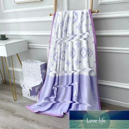 High-end Designer Blanket 150X200cm Brand Letter L Air Fashion Conditioning Travel Bath Towel Soft Winter Fleece Shawl Throw Blankets Classic