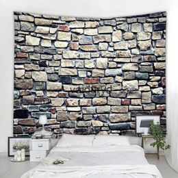 Tapestries Wooden Stone Wall Decor Print Tapestry Hanging Boho Psychedelic Home Background Cloth Camping Tent Travel Mattressvaiduryd