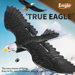 RC Aeroplane Simulation Wingspan Eagle Aircraft 2.4G Radio Control Remote Foam Plane Glider Boys Gift Toys for Children 240117