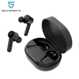 Headphones SOUNDPEATS Q Wireless Earbuds Bluetooth 5.0 inEar Wireless Charging Earphones with 4Mic 10mm Driver Touch Control USBC