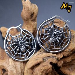 Stud Earrings Punk Goth Animal Spider For Women Stainless Steel Handsome Men Personality Motorcycle Halloween Jewellery